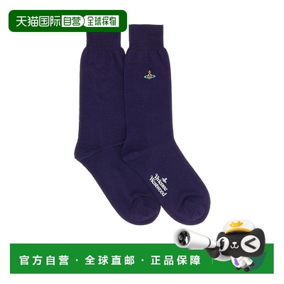 香港直邮Vivienne Westwood 土星图案袜子 81040001K0025羊毛