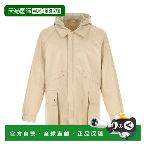 1h可退 香港直邮LEMAIRE 男士风衣 OW1218LF1554BG235 SS2026 米