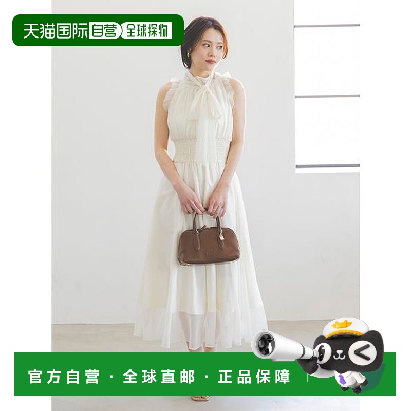 日本直邮SNIDEL 后背蝴蝶结雪纺连衣裙 SN1728EW043702 连衣裙