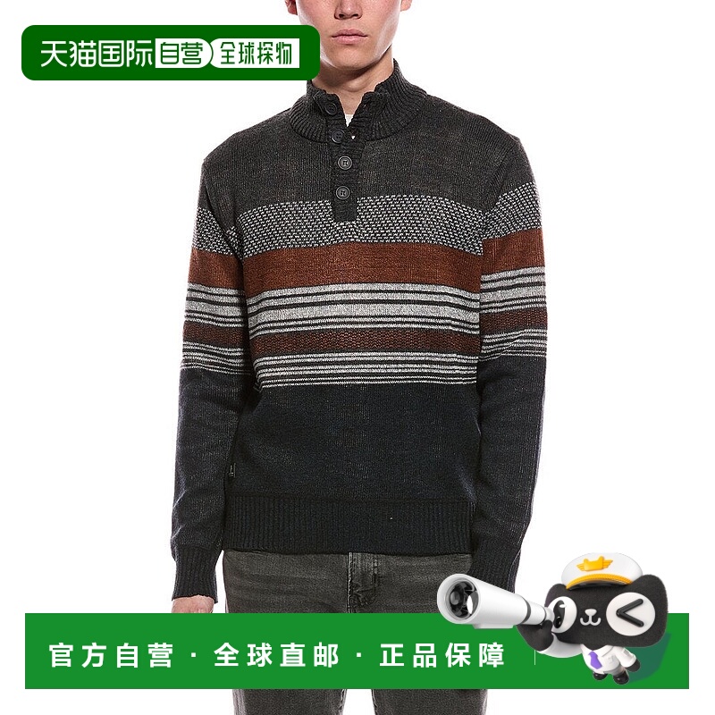 自营Point Zero Semi Fit Mock Neck Sweater - navy 美国奥莱直