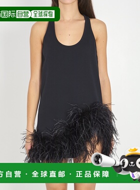 1h可退 香港直邮The Attico 女士 黑色迷你连衣裙 260WCA00487073