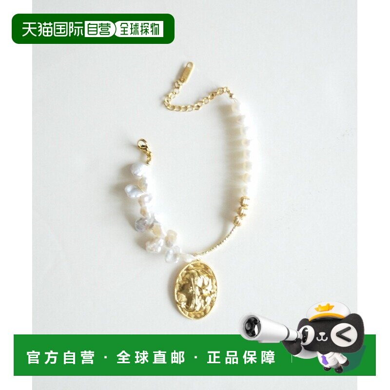日本直邮primula 男装 不对称淡水珍珠手链 真 brass 材质 primul