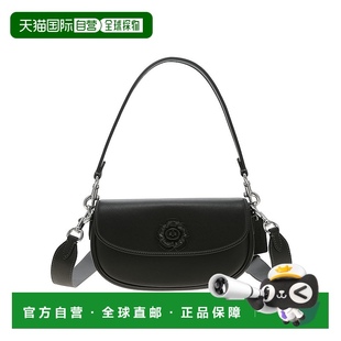专柜款 香港直邮COACH 女士皮质单肩斜挎手提包CU536MWBK蔻驰