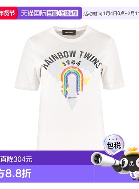 香港直邮Dsquared2 二次方 女士 圆领短袖T恤 S72GD0231S22844