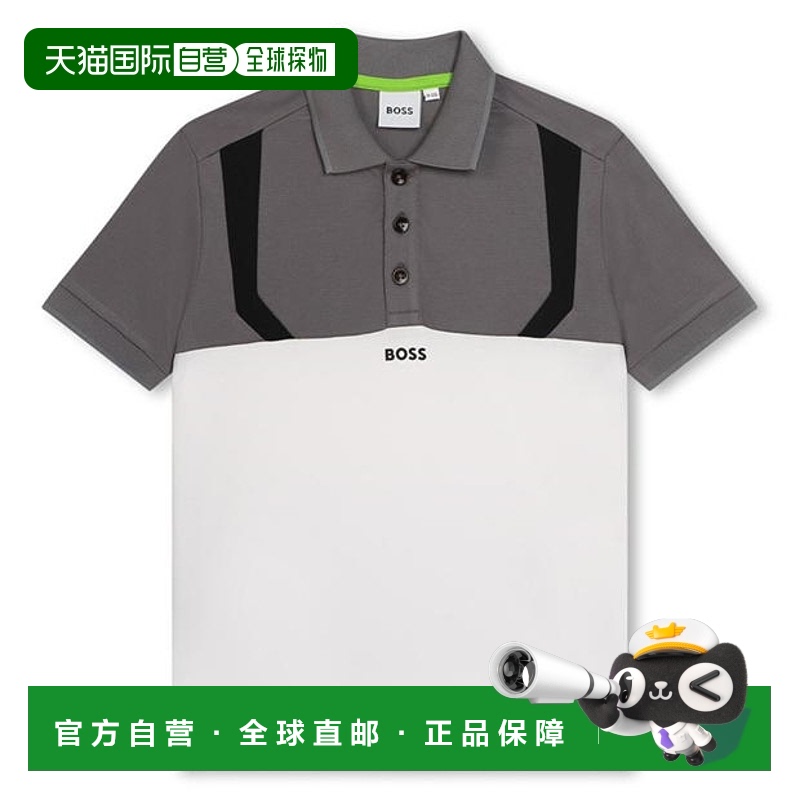 香港直邮潮奢 BOSS 波士 女童 Blck Jn42 Polo衫童装