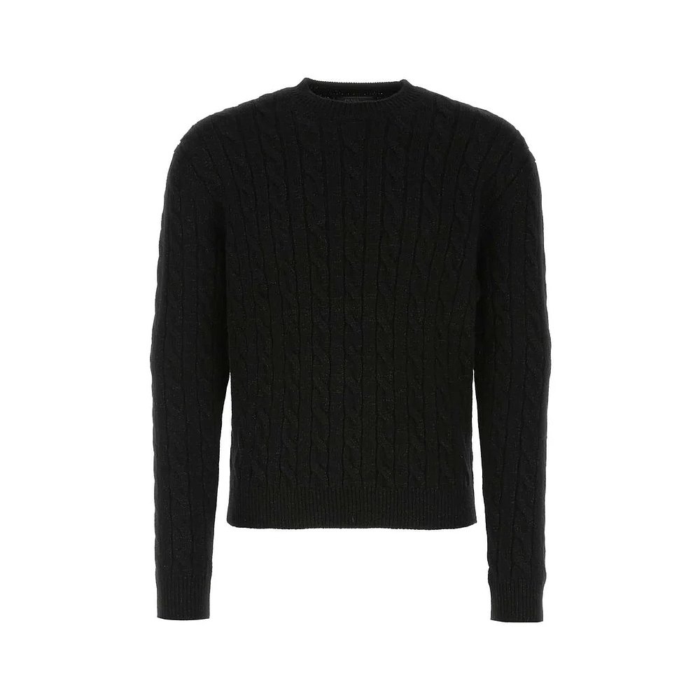 PRADA 男士衬衫 UMB497S23112I7F0002-0 CO 黑色 Prada Knitwear
