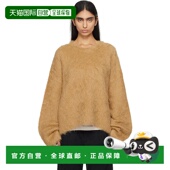 香港直邮潮奢 Boxy TOTÊME 1h可退 女士 黄褐色 毛衣 244WRT873YA
