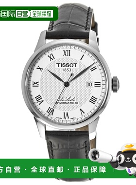 自营Tissot Le Locle Silver Dial Black Leather Men's Watch T4
