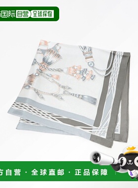 1h可退 日本直邮manipuri 女装 真丝65×65 方巾 25FW 艶丽印花设