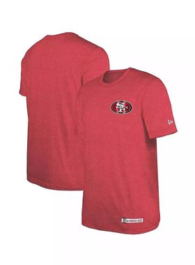 美国直邮New Era 2024 NFL 训练营旧金山49人队男士红色运动T恤