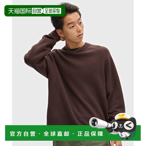 日本直邮FRED PERRY 男女同款 RWS认证羊毛圆领针【付后1h可退】