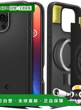 【日本直邮】SPIGEN iPhone16Pro手机壳 磁吸 耐冲击ACS08115哑黑