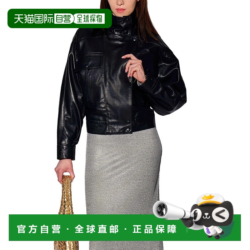 自营Walter Baker Sonya Leather Jacket - black 美国奥莱直发