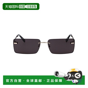 1h可退 香港直邮calvin klein 男士 银/黑金属太阳眼镜 CKJ25206S