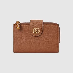 GUCCI 饰竹节中号双G钱包 古驰 女士