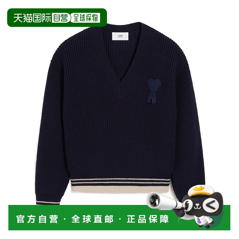 1h可退 香港直邮ami paris 女士 毛衣针织羊毛