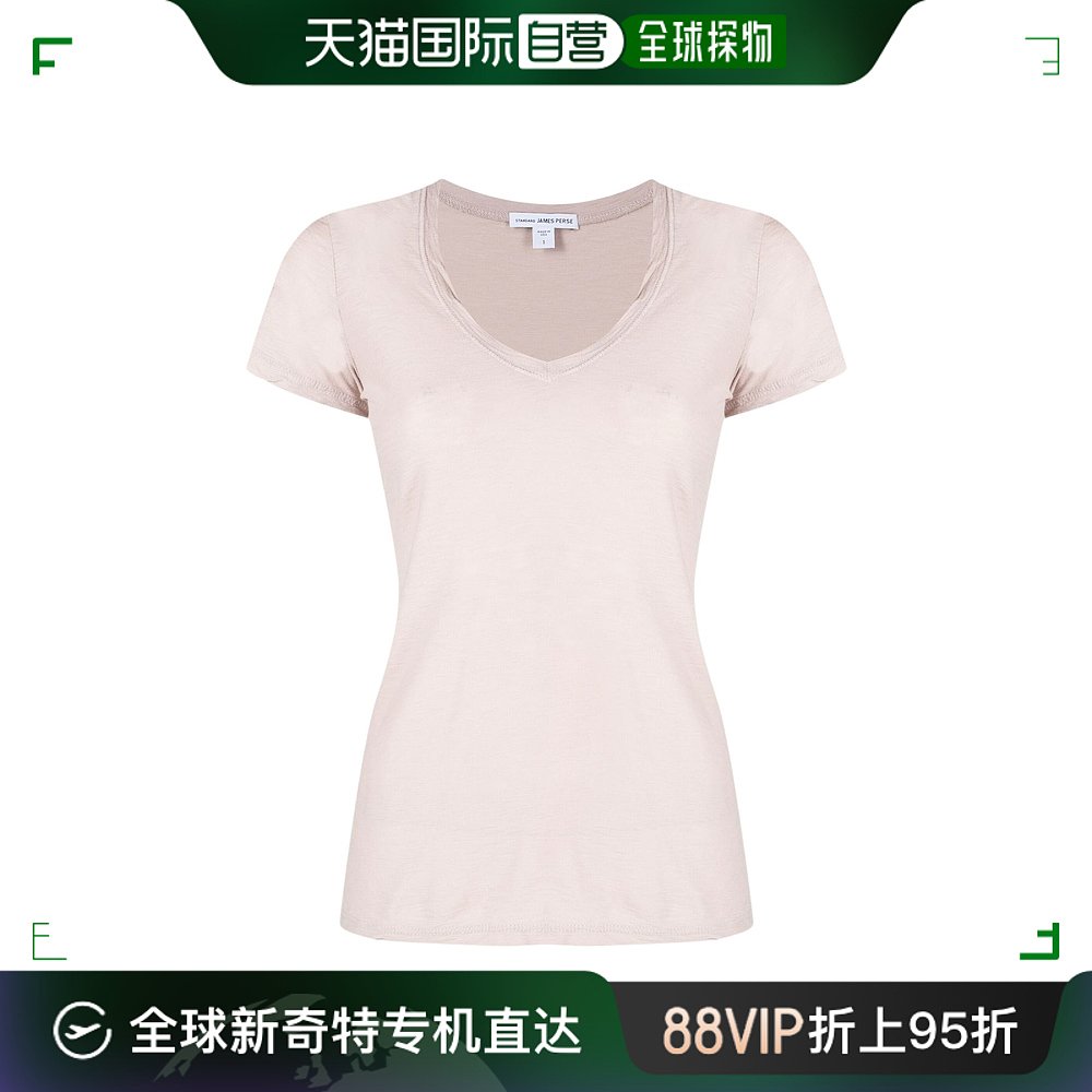 香港直邮潮奢 JAMES PERSE詹姆士珀思女士V领短袖T恤
