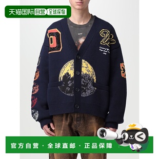 1h可退 香港直邮潮奢 off-white 男士 Moon Phase 徽标针织开衫 O
