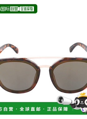 自营Kenneth Cole Reaction Brown Mirror Round Unisex Sunglass