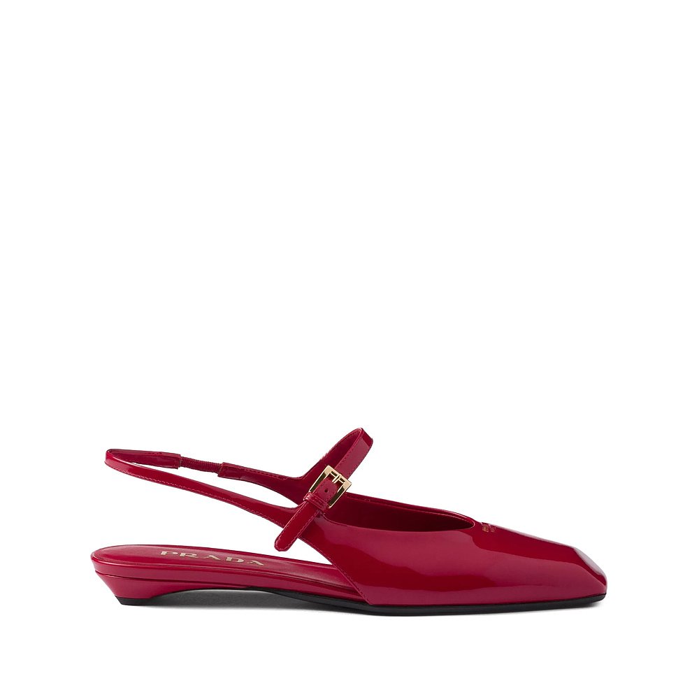 PRADA 女士芭蕾乐福鞋 1F828NF015069F0E06 SS2025 红色