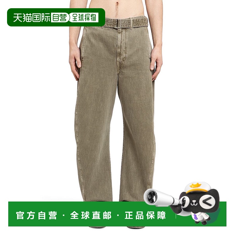 1h可退 香港直邮LEMAIRE 男士牛仔裤 PA326LD1017GR629 AW2024 灰