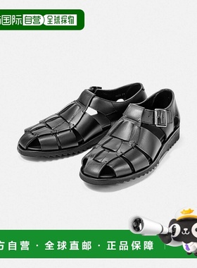 日本直邮Paraboot 123312 凉鞋 PACIFIC 男鞋皮革廓尔喀凉鞋黑色