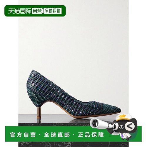 香港直邮Gabriela Hearst 女士 Andres 编织皮质浅口鞋 2258550SG