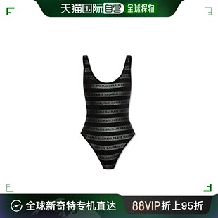 露背徽标印花连体泳衣 女士Balmain 巴尔曼 香港直邮Balmain