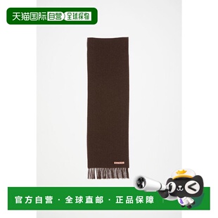 欧洲直邮ACNE STUDIO(艾克妮)24年上新非常细的羊毛围巾,带流苏