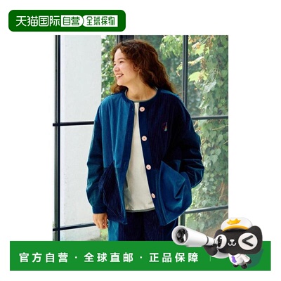 日本直邮日潮 go slow caravan灯芯绒拼接大口袋夹克女北面外套