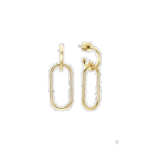 自营｜RITA MONICA孙艺珍明星同款圆圈吊坠耳环礼物白金金色