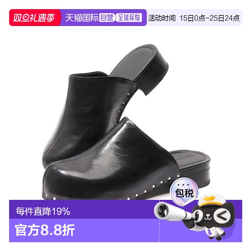 韩国直邮OUR LEGACY NAOTO CLOG 黑色柔软牛皮 (A2257NCB) 骡子