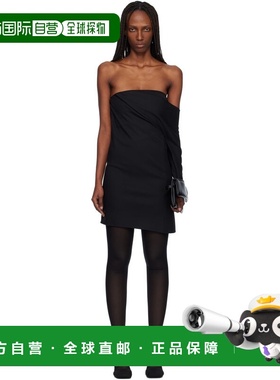 1h可退 香港直邮Courreges 女士 黑色 Draped Polywool Bustier