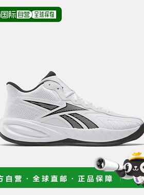 自营 Reebok Press复古男女篮球鞋-白色/核心黑色/浅灰色 美国奥