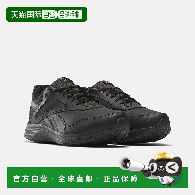 自营 reebok锐步Walk Ultra 7 Dmx Max中性鞋-哈哈黑/冷灰色5/学