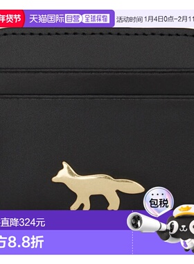 1h可退 香港直邮MAISON KITSUNE 女士 黑色 Edie 卡包 OW05700LR0