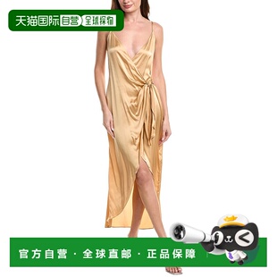 Cami Silk Wrap 自营l latte Amilia Dress 美 agenceL’AGENCE