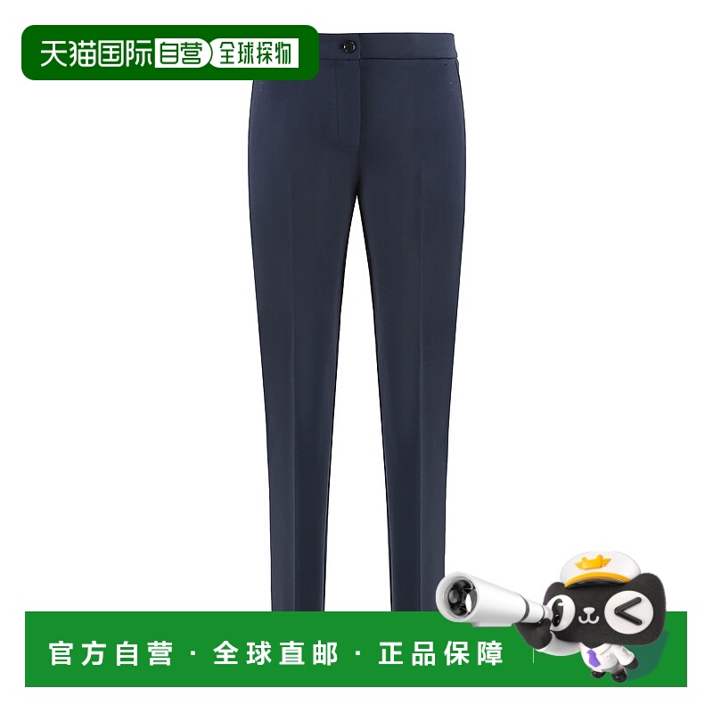 香港直邮PINKO 女士休闲裤 104926A0HMG82 SS2025 深蓝色 Viscose