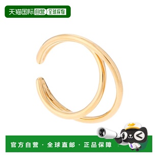 日潮跑腿Cocoshnik十字耳骨夹椭圆形镀金大号男女通用通勤金色