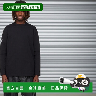 香港直邮Y-3 男士 黑色 Mercedes-AMG F1 联名 Chaos Logo T恤 KR