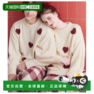 1h可退 日本直邮PEACH JOHN 男女同款 舒适摩尔针织 Heart×格纹