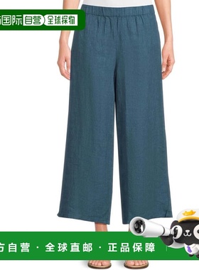 自营Women's Eileen Fisher Pants Harbor  Organic Linen Wide L