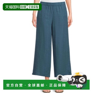 自营Women's Eileen Fisher Pants Harbor Organic Linen Wide L
