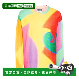 1h可退 香港直邮Moschino 莫斯奇诺 男士 毛衣 yellow黄色 舒适时
