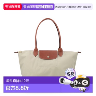 香港直邮LONGCHAMP 女士手提包 1899089349 CO 灰色 LE PLIAGE LA