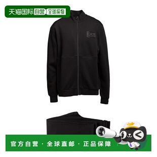 1h可退 香港直邮潮奢 Ea7 男士 Tracksuits 运动装 black黑色 舒