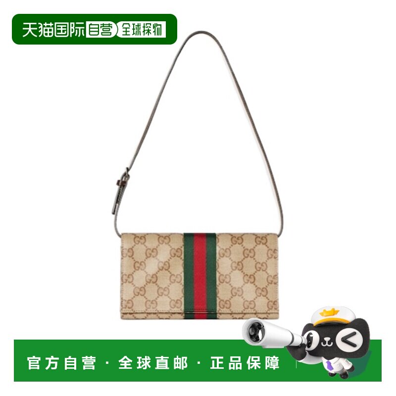香港直邮GUCCI 女士斜挎包 A002KMFAF8R8547 CO 花色 带肩带和织