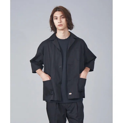 日本直邮Dickies MYSELF ABAHOUSE 特别定制款 宽松双口袋开领衬