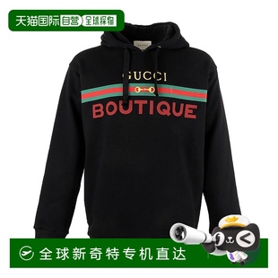 古馳 香港直郵Gucci Logo印花連帽衛(wèi)衣衛(wèi)衣623244XJCKX1082女