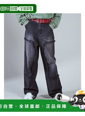 日本直邮PAIRMANON STREET PLUS 童装流苏双膝牛仔裤 240490